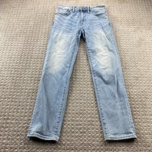 American Eagle Washed Jeans Men 28 X 30 Blue Denim Pants Slim Straight Casual